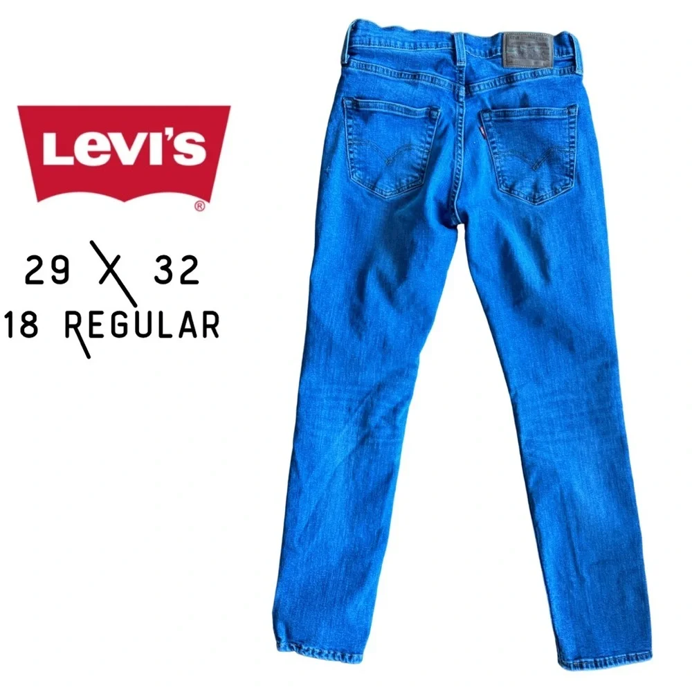 Men’s 511 Slim Fit Straight Leg Levi’s Medium Wash Blue Jeans 29 X 32 EUC